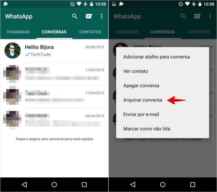 Como Arquivar Conversas Do Whatsapp No Celular Dicas E Tutoriais Techtudo 7583