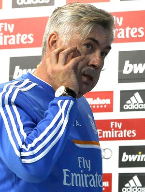 Carlo Ancelotti coletiva do Real Madrid (Foto: EFE)