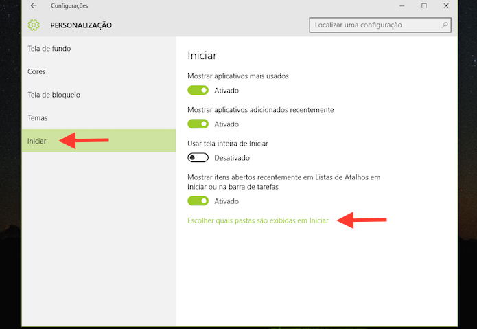 Windows 10: adicione atalhos para pastas importantes no Menu Iniciar Passo-3