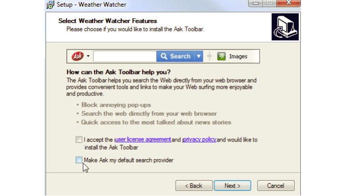 Ao instalar um freeware com barras de tarefas ou algo do tipo em conjunto, o Unchecky automaticamente desmarca as opções indesejáveis (Foto: Reprodução) (Foto: Ao instalar um freeware com barras de tarefas ou algo do tipo em conjunto, o Unchecky automaticamente desmarca as opções indesejáveis (Foto: Reprodução)) Ao instalar um freeware com barras de tarefas ou algo do tipo em conjunto, o Unchecky automaticamente desmarca as opções indesejáveis (Foto: Reprodução) (Foto: Ao instalar um freeware com barras de tarefas ou algo do tipo em conjunto, o Unchecky automaticamente desmarca as opções indesejáveis (Foto: Reprodução))