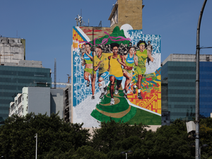 Mural de Ananda Nahú no Rio de Janeiro (Foto: Ananda Nahú/ Arquivo pessoal)