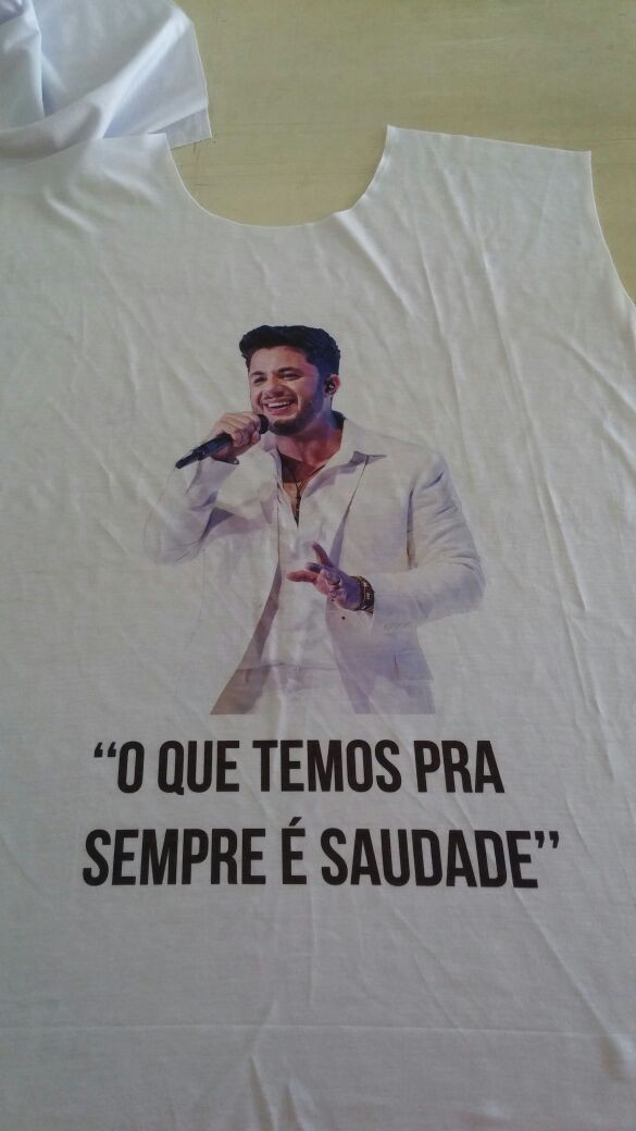 Camiseta em homenagem a Cristiano Araújo  (Foto: Arquivo Pessoal)
