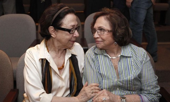 Fernanda Montenegro e Nathalia Timberg (Foto: Rogerio Resende / TV Globo)