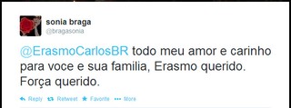 Sonia Braga lamenta a morte de Alexandre Pessoal (Foto: Twitter / Reprodução)