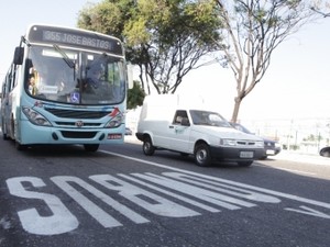 Domingos Olímpio terá faixa para ônibus a patir de 29 de setembro (Foto: Prefeitura de Fortaleza/Divulgação)