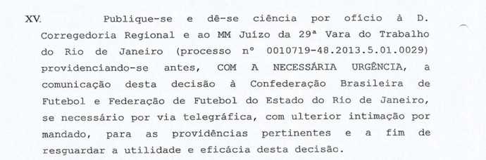 decisão caso índio vasco (Foto: Reprodução)