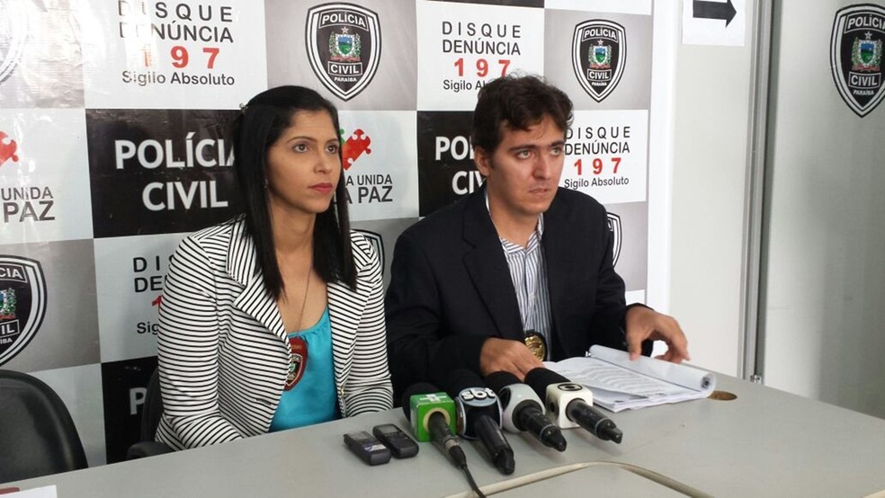 Delegados explicaram como foi investigação das mortes no Lar do Garoto, em Lagoa Seca, na Paraíba (Foto: Artur Lira/G1)