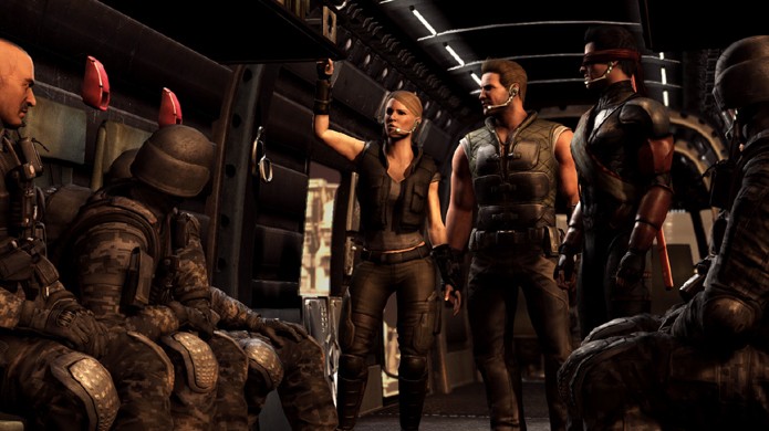 Johnny Cage, Sonya e Kenshi lideram o início do combate em Mortal Kombat X (Foto: Reprodução/Polygon)