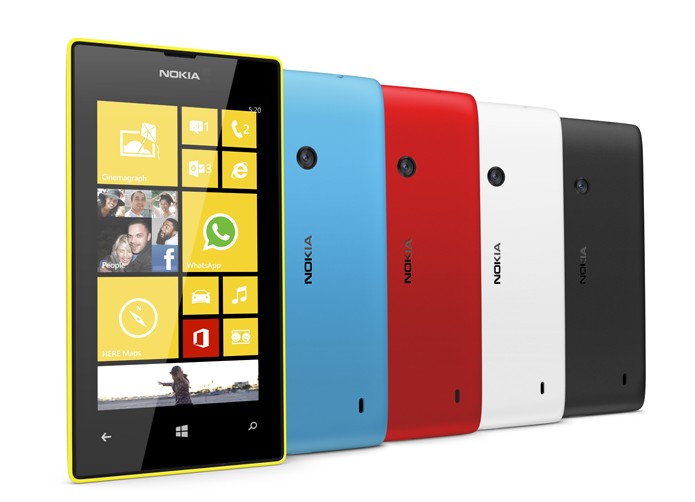 Lumia 520 traz o design colorido e reto da Nokia, permitindo a substituição de capinhas (Foto: Divulgação/Microsoft)