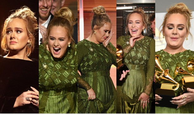 Momentos inesquecíveis de Adele no Grammy 2017 (Foto: AFP / Agência)