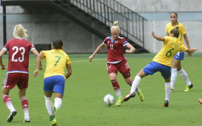brasil e rússia torneio internacional de manaus (Foto: Antônio Lima/Sejel)