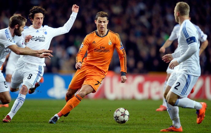 Cristiano Ronaldo, Copenhagen x Real Madrid (Foto: AFP)