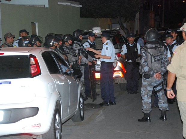 Autoridades da segurança público desembarcaram em Sobral na terça-feira (Foto: Divulgação)