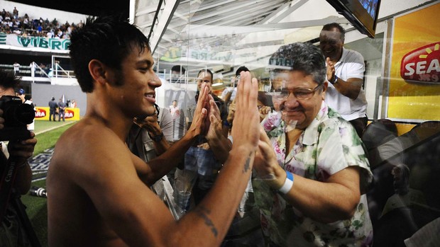 Neymar Santos x Palmeiras (Foto: Marcos Ribolli / Globoesporte.com)