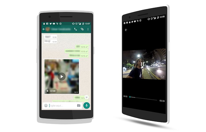 WhatsApp beta ganhou streaming de vídeo no Android (Foto: Reprodução/Elson de Souza)