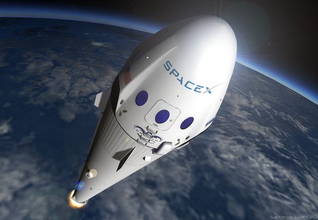 Foguete da SpaceX (Foto: SpaceX)