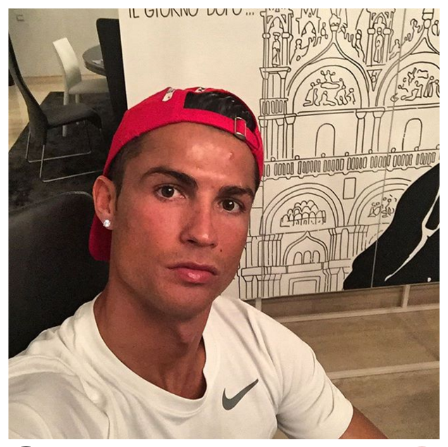 Cristiano Ronaldo selfie jantar