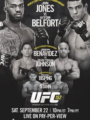 poster do UFC 152 com Jon Jones x Vitor Belfort na luta principal (Foto: Divulgação)