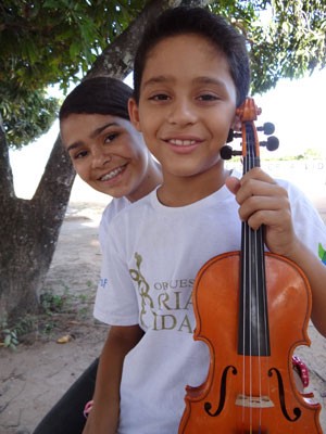 Irmãos na Orquestra (Foto: Luna Markman/G1)