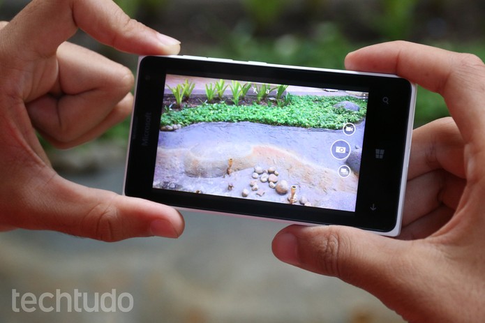 A câmera do Lumia 435 é o seu ponto mais fraco (Foto: Lucas Mendes/TechTudo) A câmera do Lumia 435 é o seu ponto mais fraco (Foto: Lucas Mendes/TechTudo)