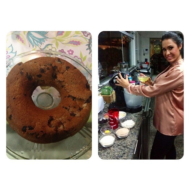 Gracyanne Barbosa mostra o bolo integral (Foto: Reprodução_Instagram)