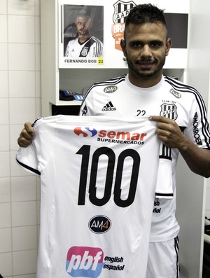 Volante Fernando Bob da Ponte Preta 100 jogos (Foto: Victor Hafner/PontePress)