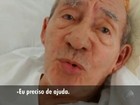 Após apelo via celular, idoso muda de hospital (Reprodução/TV Bahia)
