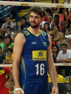 Lucão, seleção brasileira de vôlei (Foto: Leonardo Freire/GloboEsporte.com)