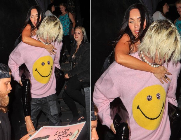 Megan Fox é carregada pelo namorado, Machine Gun Kelly (Foto: The Grosby Group) Megan Fox é carregada pelo namorado, Machine Gun Kelly (Foto: The Grosby Group)