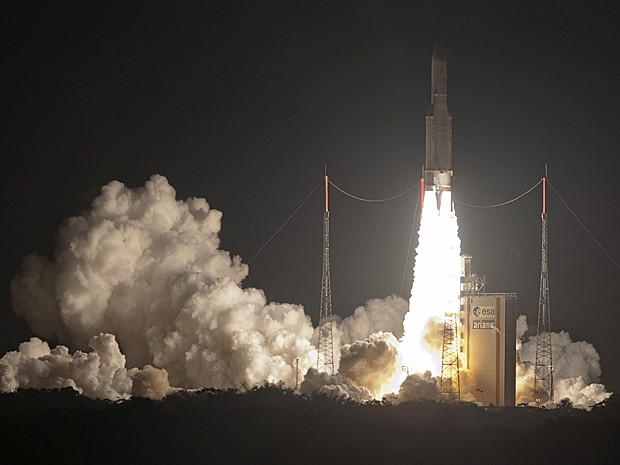Cohete fue lanzado desde Guayana Francesa este jueves (16) (Foto AP)