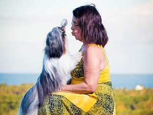 Celene cria cães da raça shih-tzu (Foto: Arquivo Pessoal/Celene Almeida)