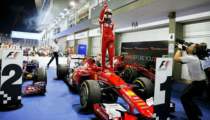 Sebastian Vettel Cingapura (Foto: Reuters)