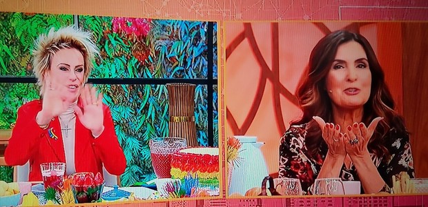 Ana Maria Braga conversa com Fátima Bernardes no Encontro (Foto: Reprodução/TV Globo)