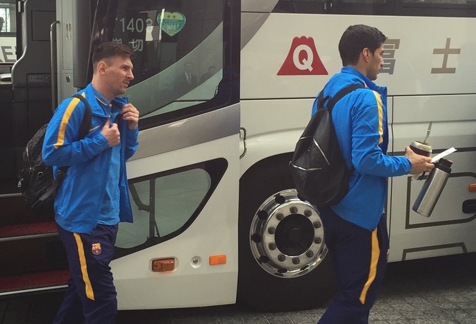 Messi Suárez Barcelona Yokohama (Foto: Jorge Natan) Messi Suárez Barcelona Yokohama (Foto: Jorge Natan)