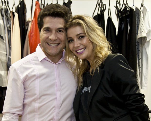 Daniel e Luiza Posse se reencontram para ensaio (Foto: Fabiano Battaglin/TV Globo)