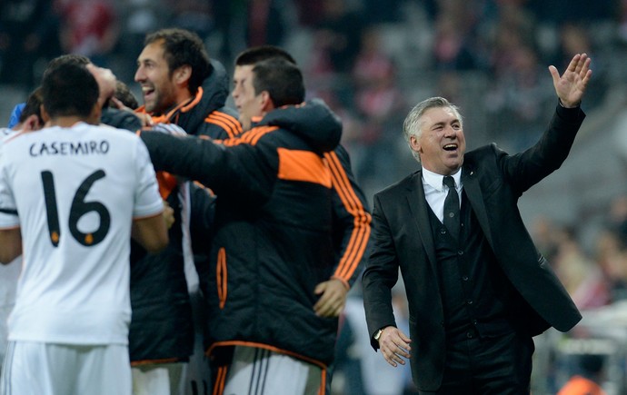 Carlo Ancelotti Bayern de Munique x Real Madrid (Foto: AFP)