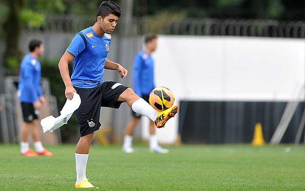 Atacante Gabriel, Santos, treino (Foto: Ricardo Saibun / Divulgação Santos FC)