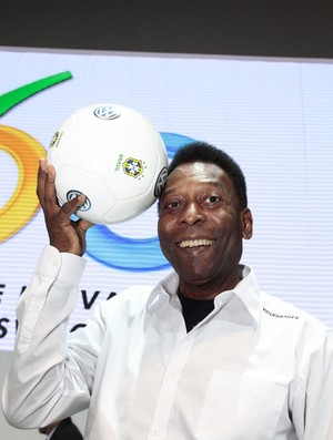 Pelé durante evento em São Paulo (Foto: Divulgação)