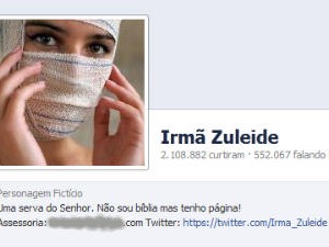 Irmã Zuleide cria novo personagem para continuar postando nas redes sociais (Foto: Reprodução / Facebook)