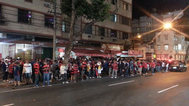 Maracanã rua Eurico Rabelo Flamengo x Cruzeiro (Foto: Richard Souza)