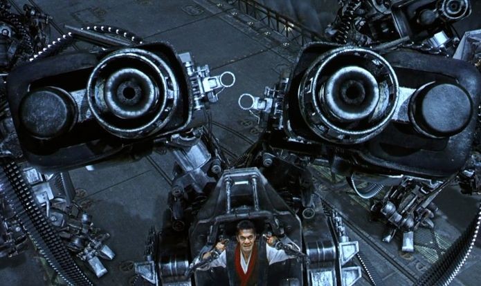 Matrix também mostrou exoesqueletos militares em seu filme (Foto: Divulgação)
