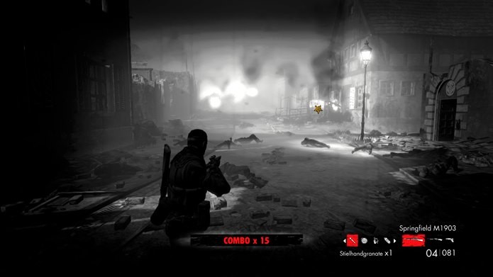 Para deixar o jogo mais macabro, você pode optar por um modo com visual Noir (Foto: Reprodução / Dario Coutinho)