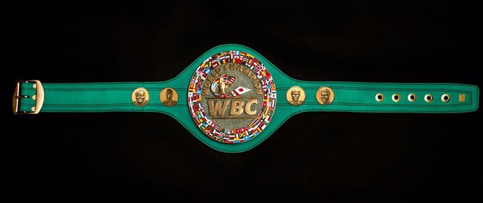 Cinturão WBC para a luta entre Pacquiao e Mayweather (Foto: Divulgação)