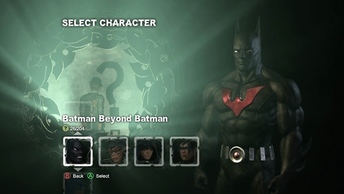 Batman Arkham City: veja como usar roupas alternativas no game  (Foto: Reprodução/Bernardo Dabul)