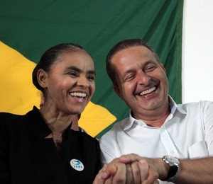 Marina Silva se filia ao PSB, partido de Eduardo Campos (Foto: André Coelho / Agência O Globo)