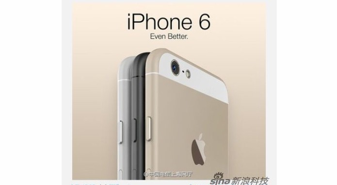 iPhone 6 aparece em imagem de site chinês (Foto: Reprodução/China Telecom)