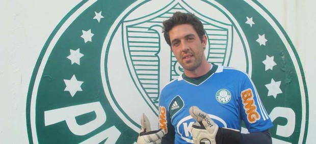Bruno, goleiro do Palmeiras bruno palmeiras (Foto: Diego Ribeiro / Globoesporte.com)