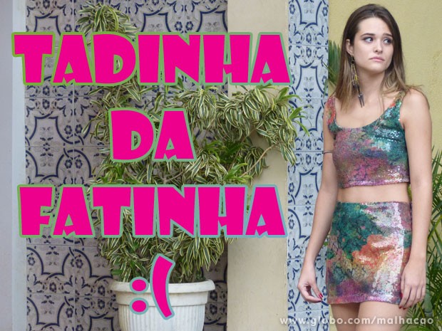 Tadinha da Fatinha! A gata tá sofrida por causa da grosseria do Brunão (Foto: Malhação / Tv Globo)