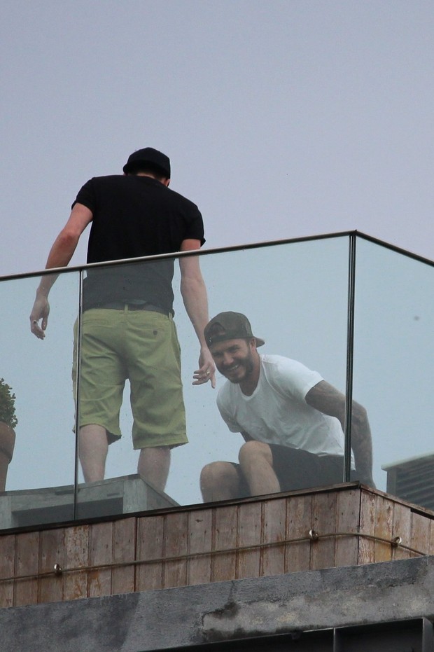 David Beckhan no hotel Fasano, RJ (Foto: Fabio Moreno/Photo RioNews)