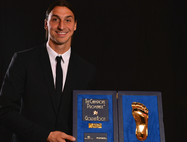 Zlatan Ibrahimovic Golden Foot (Foto: Getty Images)